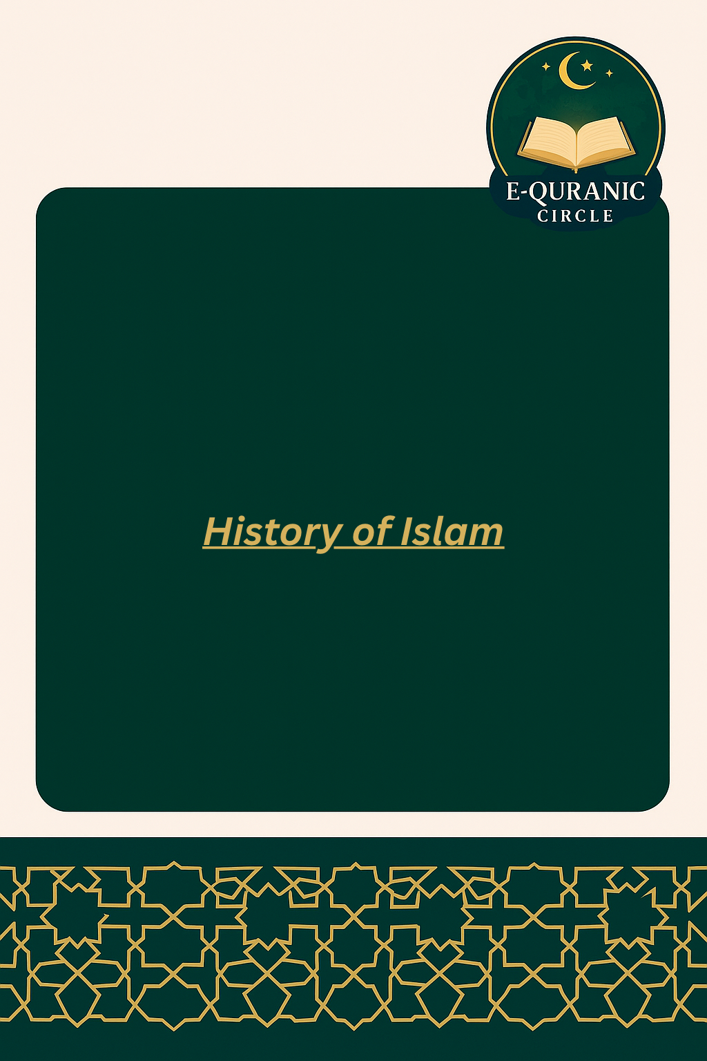 History of islam